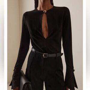 Brandon Maxwell The Marla Jersey Tunic Top size 2 NWT